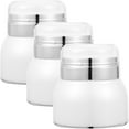 thumbnail image 1 of FESTFENDS 3pcs Cream Container Airless Pump Jar Plastic for Women Travel Use Simple Style, 1 of 8