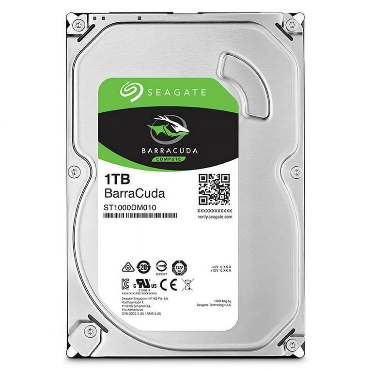 Seagate BarraCuda Internal Hard Drive 1TB SATA 6Gb/s 64MB Cache