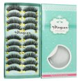 thumbnail image 3 of Fiudx Pestañas 3D, Volumen Grueso, Tiras Completas, Pestañas Largas y Rizadas, Aspecto Natural, Reutilizables (Paquete de 10), Fácil Aplicación, Perfectas para Maquillaje de Fiesta y Fotos de Boda., 3 of 3