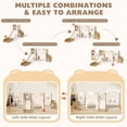 thumbnail image 4 of XJD 12 in 1 Toddler Slide and Swing Set - Baby Slide for Toddlers 1-3, Indoor Outdoor Toddler Playset Playground, Coffee, 4 of 15