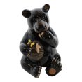 thumbnail image 6 of Western Rustic Black Bear Eating Honey From Honeycomb Beehive Figurine Bears, 6 of 9