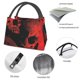 thumbnail image 4 of Disketp Red And Black Abstract Skull Bolsa Térmica Estampada, Bolsa Térmica Aislante para Almuerzo, Playa y Campamento, 4 of 6