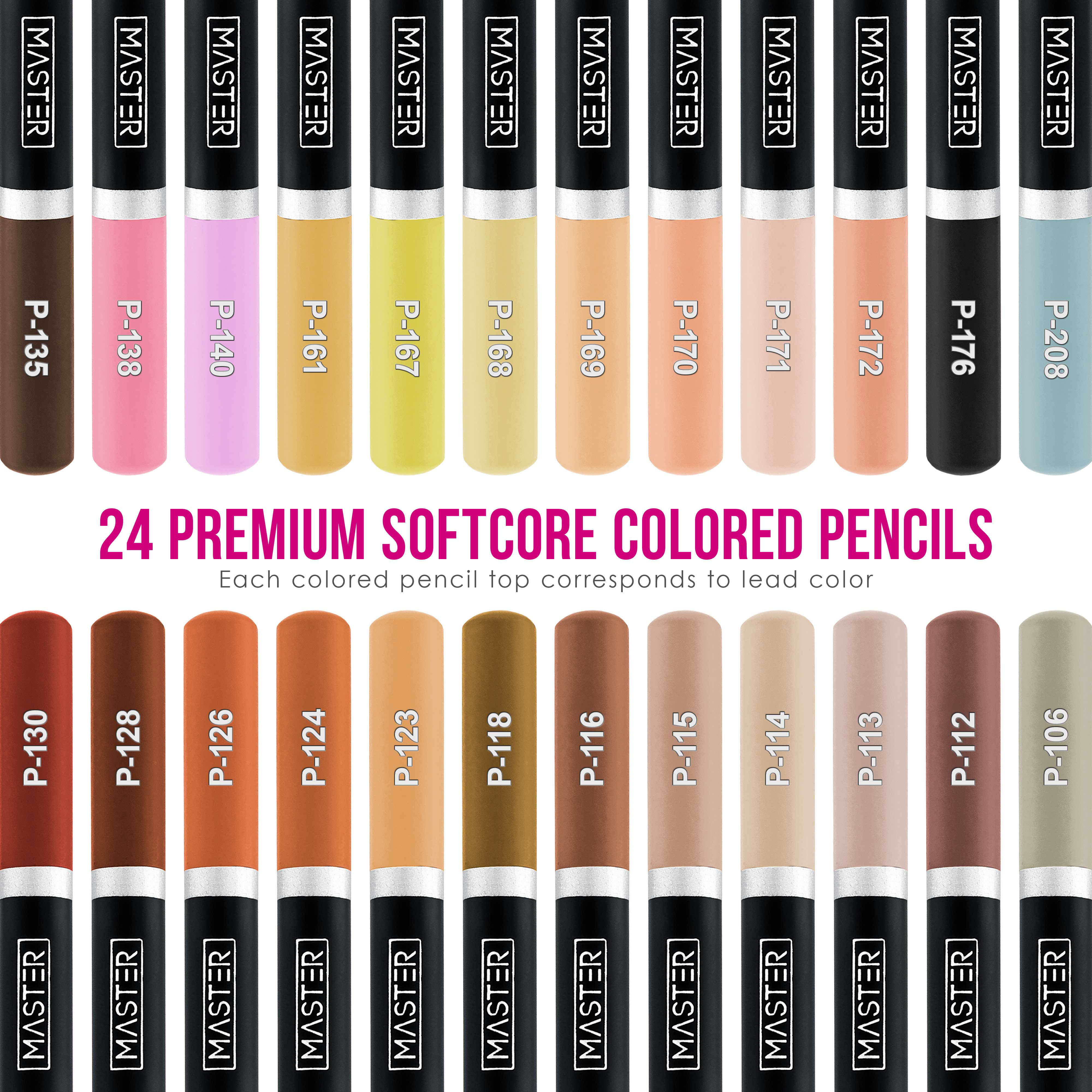 24 Colored pencils – Micheline