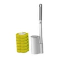 thumbnail image 1 of Kit de limpieza de cepillo de inodoro desechable para baño y hogar Amarillo, 1 of 6