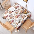 thumbnail image 2 of Red Truck with Fall Pumpkins Pattern Square Tablecloth,Waterproof Square Table Cover,Wipeable Spillproof Washable Table Cover for Home Kitchen Party Decor 52"x52"(132x132cm), 2 of 6