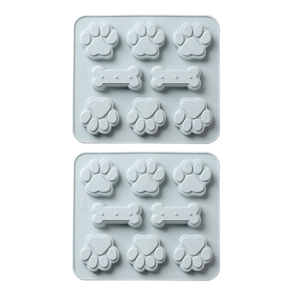 6 incluso garra de gato hueso pastel chocolate molde de silicona horno microondas hornear hielo enrejado pudín gelatina molde
