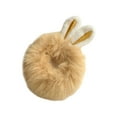 thumbnail image 5 of Eoperou Lady Hair Tie Plush Bunny Ears Soft Anti-slip Stretchy Tie Hair High Elasticity Candy Color Hair Rope Gift, 5 of 8