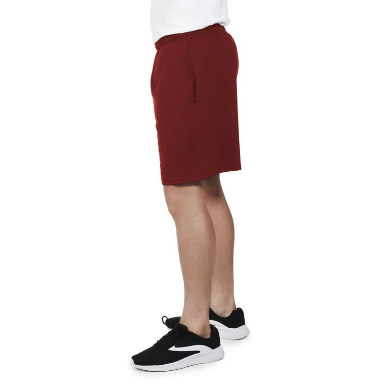 fruit of the loom men's platinum jersey shorts with side pockets