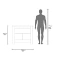 thumbnail image 6 of Kitchen Island 35" H, whit 2 doors, 3 shelves, White/Macadamia, 6 of 6