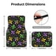 thumbnail image 5 of Fotbe Mardi Gras Carnival4 Juego de 4 Tapetes para Auto con Estampado – Alfombrillas de Goma Reforzada, Diseño Antideslizante, Protección para Todo el Año – Vehículos, Autos, Camionetas y SUVs, 5 of 7