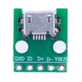 thumbnail image 1 of Adaptadores MICRO USB a DIP FLhrweasw conectores de 5 pines convertidor PCB tipo B Pinboard, 1 of 9