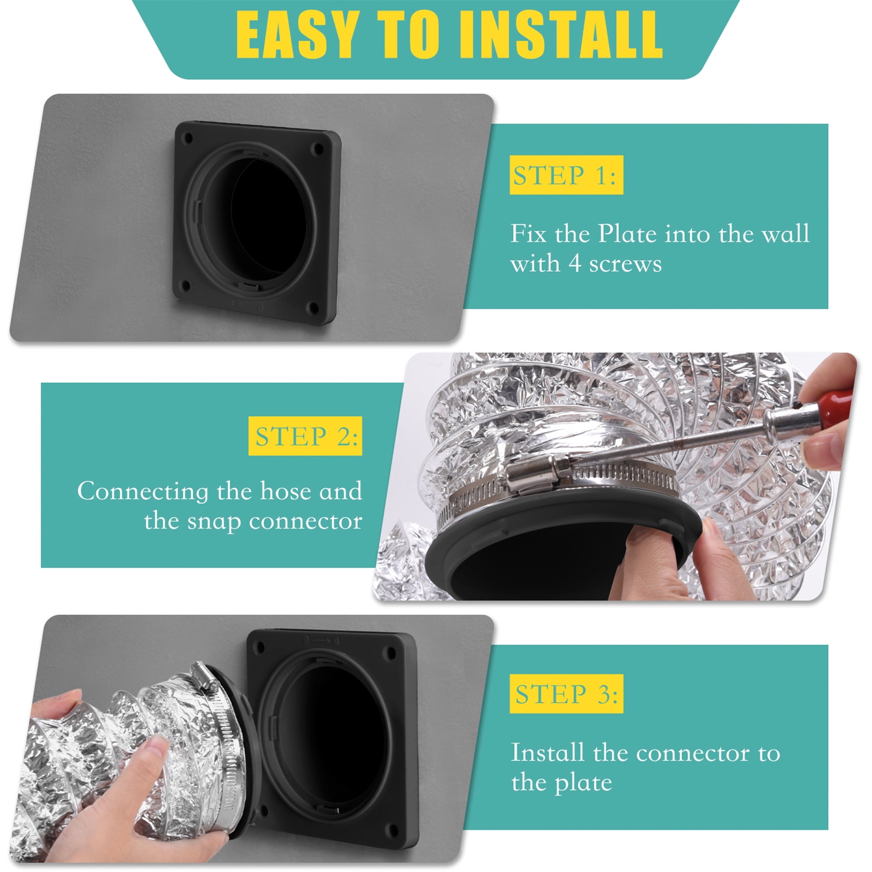 TUOOWO 4'' Dryer Replacement Vents