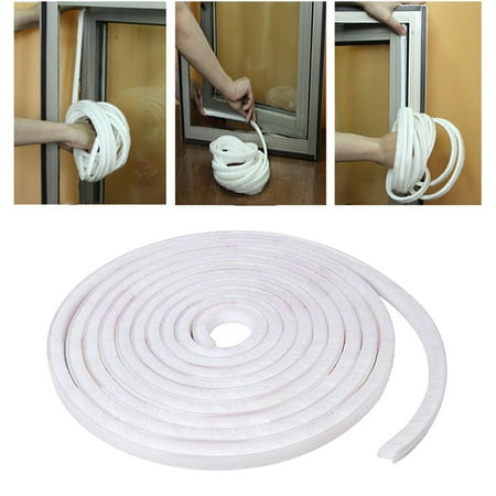 

10M Brush Seal Insulation Weather Strip Window Frame Seal Door Seal Strip Self Sticky Sealing Strip 0.35 0.2 inch Thick Windproof White