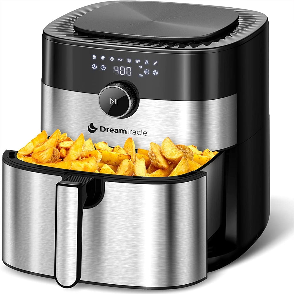 Air Fryer XL, Dreamiracle 6 Quart Large Airfryer Oven with 8 Presets