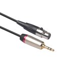 thumbnail image 1 of Cable de Micrófono FLhrweasw Mini XLR 3 Pines a 3,5 mm Jack TRS Estéreo, 1 of 8