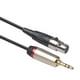 thumbnail image 1 of Mini Xlr A 3.5 Mm Cable Adaptador TRS Ligero Jack Portable 0.3 M Longitud Video, 1 of 9