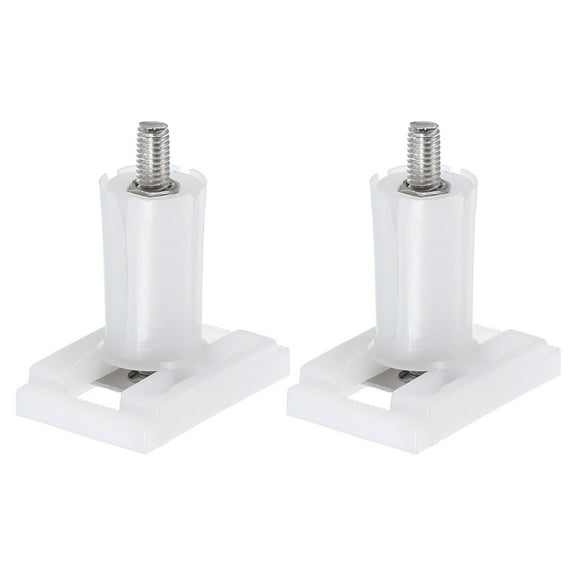 2Pcs Toilet Seat Cover Hinge, 36mm Blind Hole Rectangular Bolts with Nuts Washers Toilet Seat Top Cover Lid Seat Fixings, White