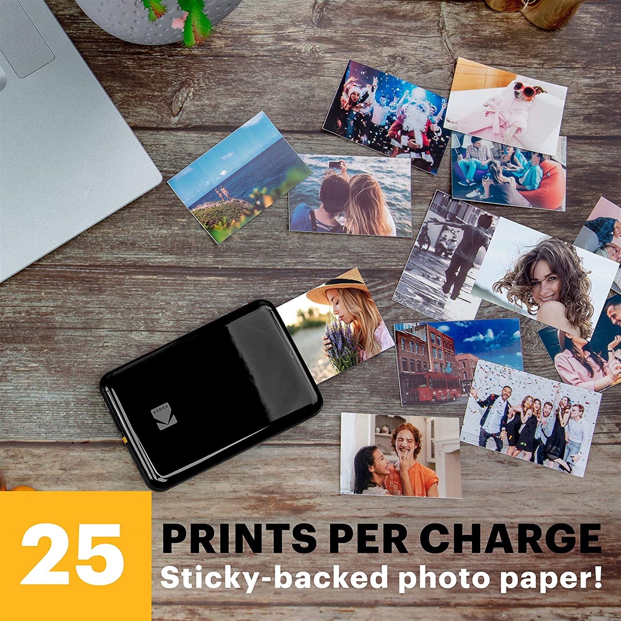 Kodak Step Instant Smartphone Photo Printer with ZINK Zero Ink, Bluetooth, Includes 75 Sheets