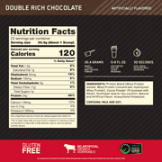 Optimum Nutrition, Gold Standard 100% Whey Protein Powder, Double Rich Chocolate 1.5lb Tub