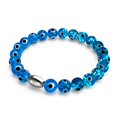 thumbnail image 1 of Azul | .925 Sterling Silver | Firefly Glass Evil Eye Bracelet, 1 of 7