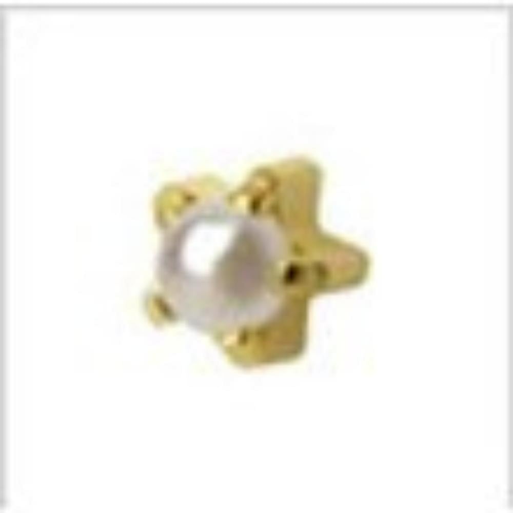 Studex Sterilized Piercing Earrings * Ear Studs * Pearl * Regular Size In 5point Setting