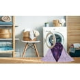 thumbnail image 2 of Ahgly Company Machine Washable Indoor Square Transitional Purple Iris Purple Area Rugs, 6' Square, 2 of 7