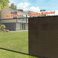 thumbnail image 2 of iCover 4x50ft Privacy Screen Fence, Garden Windscreen Mesh Shade Sail Net Barrier, Reinforced Bindings and Brass Grommets Cable Zip Ties Included,Brown, 2 of 5