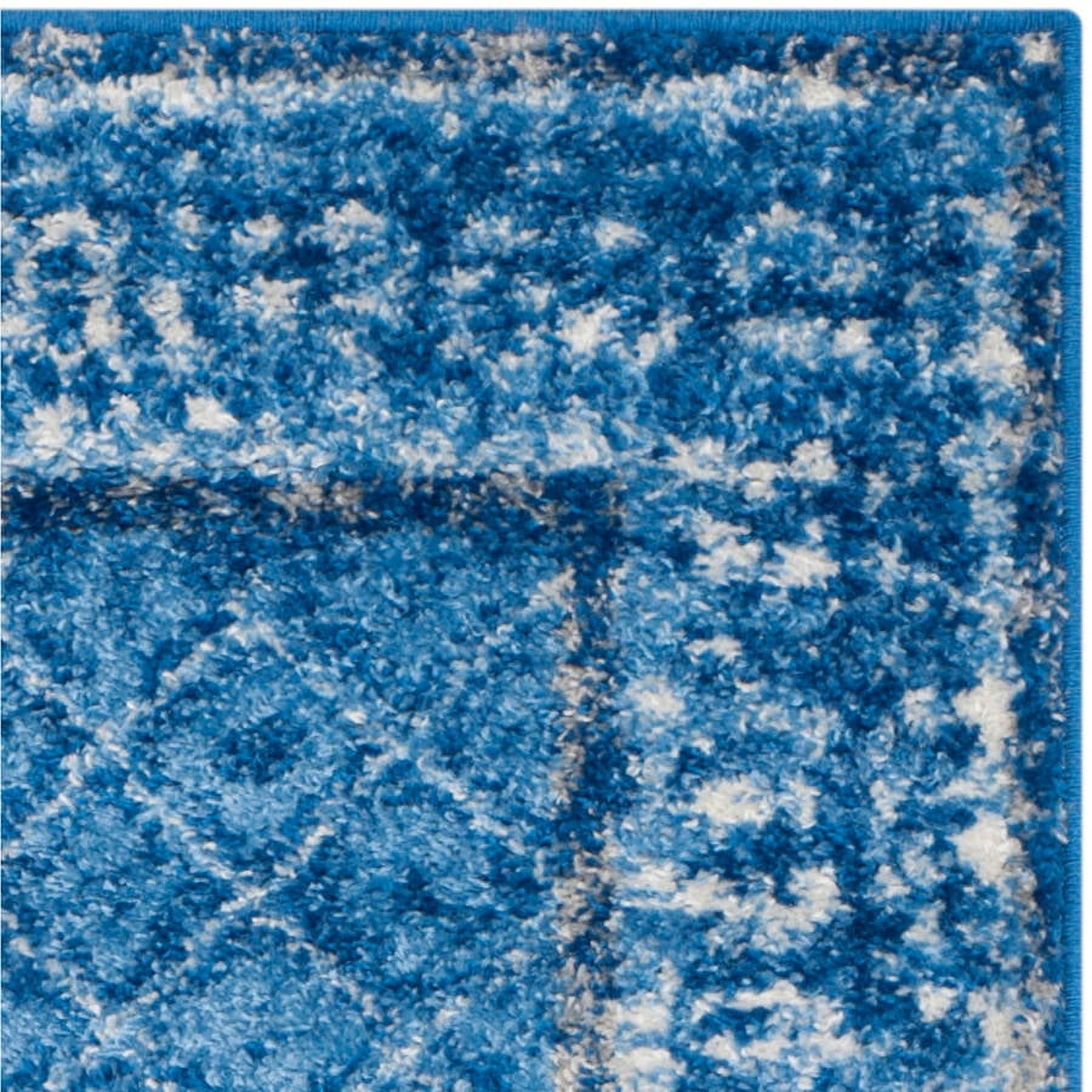 SAFAVIEH Adirondack Royston Traditional Runner Rug, Light Blue/Dark Blue, 2'6" x 6'