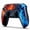 Ice and Fire, variant on Rotacess Wireless Controller for P5 Controller, with Dual Vibration/Motion Sensor/Screenshot/3.5mm Audio Jack, Compatible with PS5/Pro/Slim Console, Blue