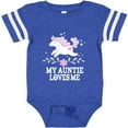 thumbnail image 3 of Inktastic My Auntie Loves Me Unicorn Girls Baby Bodysuit, 3 of 5
