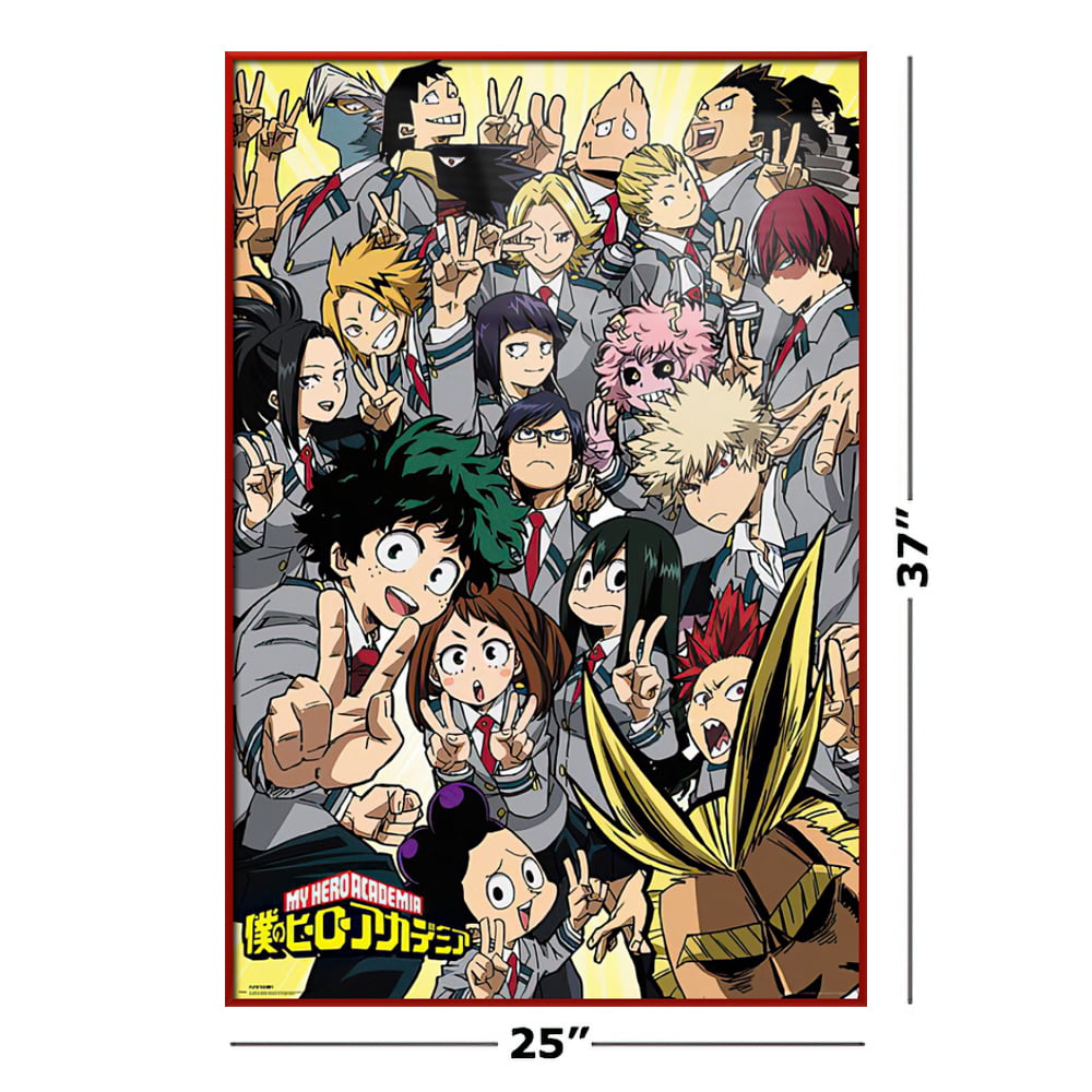 Poster affiche My Hero Academia Anima Manga Wall 05 - A3 (42x29
