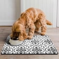 thumbnail image 2 of Dog Food Mats for Floors Absorbent, Pet Cat Food Mat - Quick Dry Dog Bowl Mats for Food and Water, Eco-Friendly Boho Pet Supplies, 2 of 6