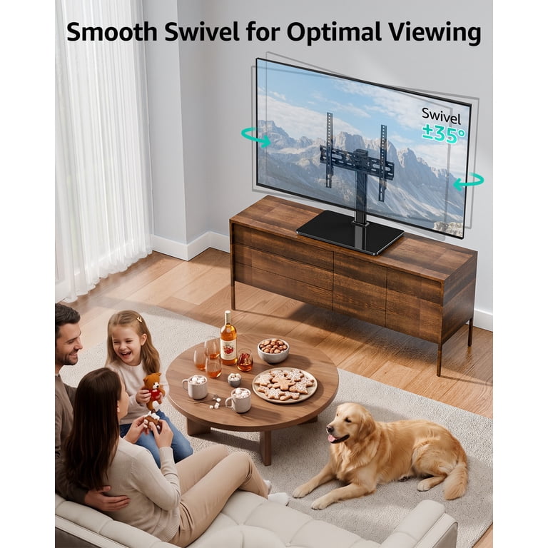 Mount Pro Universal Swivel Tabletop TV Stand for 32" to 65" TVs photo 3