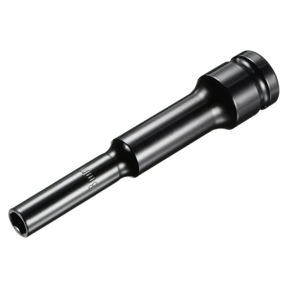 Uxcell 1/2" Drive by 8mm Metric Thin Wall High Carbon Steel Impact 6 Point Socket
