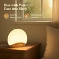 thumbnail image 2 of Wood Grain Sunrise Alarm Clock and Sound Machine Nightlight, 2 of 7