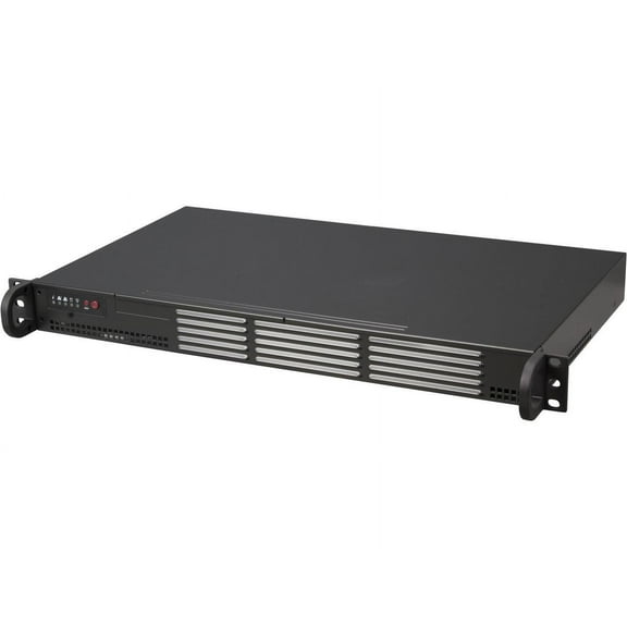 BLACK 1U MINI SC504 CHASSIS W/