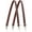 Coffee, variant on Genuine Leather Purse Strap Sewing Canvas Replacement Handbag Shoulder Bag 2 Pcs