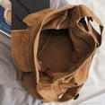 thumbnail image 4 of Bolso bandolera de lona tipo hobo para mujer y hombre, bolso de hombro, bolso de mano informal, 4 of 5