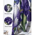 thumbnail image 6 of Spring Flowers Blackout Curtains 96 Inch Length 2 Panels Set, Purple Hydrangea Orchid Floral Country Full Shading Curtains for Windows, Blackout Curtains for Bedroom Living Room 52"x96", 6 of 8