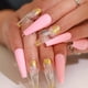 thumbnail image 2 of Uñas postizas con diseño brillante de Apuakthei, uñas postizas extra largas con diseño de bailarina, uñas postizas acrílicas súper largas, 24 unidades, 2 of 6