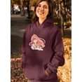 thumbnail image 2 of Anime Girl Tsundere Look Hoodie Women -Image by Shutterstock, Female Large, 2 of 4