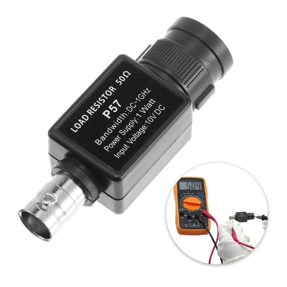 Scienceny Adaptador P57 Q9 50Ohm Terminador de alimentación BNC Conector de asiento Adaptador 50KY Resistencia de carga del dispositivo 50Ω DC ~ Herramientas y ferretería Scienceny TO004524-00