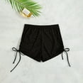 thumbnail image 7 of AherBiu Swim Shorts for Women See Through Side Strawstring Leg Elastic Waisted Summer Beach Shorts, 7 of 7