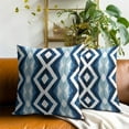 thumbnail image 3 of Blue Geometric Throw Pillow Covers - Geometry Pillow Covers Set of 2 Teal Pillows Case 16x16 Inch Modern Art Decorative Pillowcase for Bed Living Room Chair Sofa Outdoor, 3 of 6