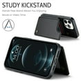 thumbnail image 6 of for iPhone 12 Pro Max Case with Card Holder, Wallet Case for Women Men with RFID Blocking, Durable Leather Kickstand Magnetic Clasp Shockproof Phone Case for iPhone 12 Pro Max, 6 of 12