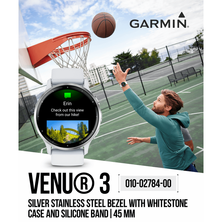  Garmin Venu 3S GPS Smartwatch AMOLED Display 41mm Watch,  Advanced Health and Fitness Features, Up to 10 Days of Battery, Sleep  Coach, Pebble Gray with Wearable4U Black Earbuds Bundle : Electronics