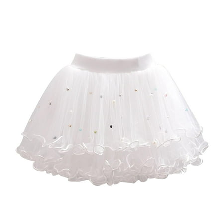 

Girls Dresses Spring Mesh Nailed Beads Puffy Skirt Sweet Lovely Princess Easter Dresses for Toddler Girls
