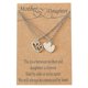 thumbnail image 1 of Collares huecos de plata con forma de corazón. Tarjetas para el Día de la Madre., 1 of 5