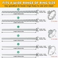 thumbnail image 4 of Ring Sizers for Loose Rings, 14 Pack Invisible Ring Size Adjuster Silicone, Ring Guards Spacer Tightener Resizer Fitter for Women Men, Make Ring Smaller without Resizing Thick Band (Transparent-14Pcs), 4 of 7