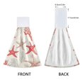 thumbnail image 3 of Yayeee Kitchen Hanging Hand Towels Set of 2 with Loop Bathroom Absorbent Tie Towel, Brown Starfish, 3 of 7